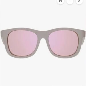 BABIATORS POLARIZED WITH CASE Matte Frame Sunglasses with Pink Mirrored Lenses